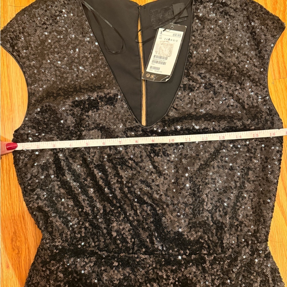 H&M Black Sequin Mini Dress - Picture 4 of 4